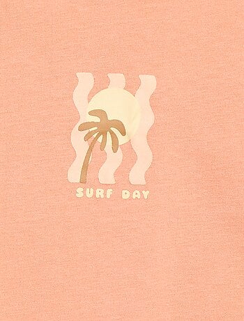 T-shirt estampada de manga curta