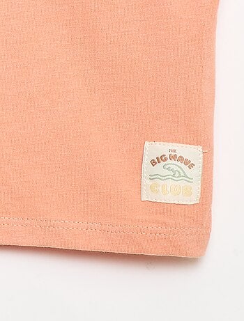 T-shirt estampada de manga curta