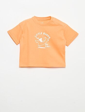 T-shirt estampado de manga curta