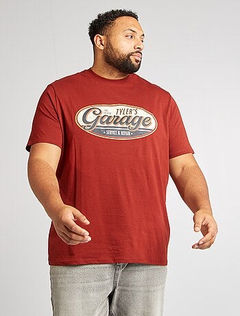 T-shirt estampada de manga curta