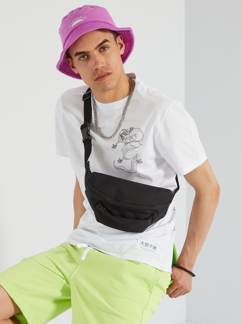 T-shirt estampada 'dragão' Branco - Kiabi