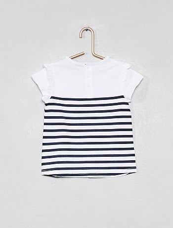 T-shirt estampada em algodão biológico - Kiabi