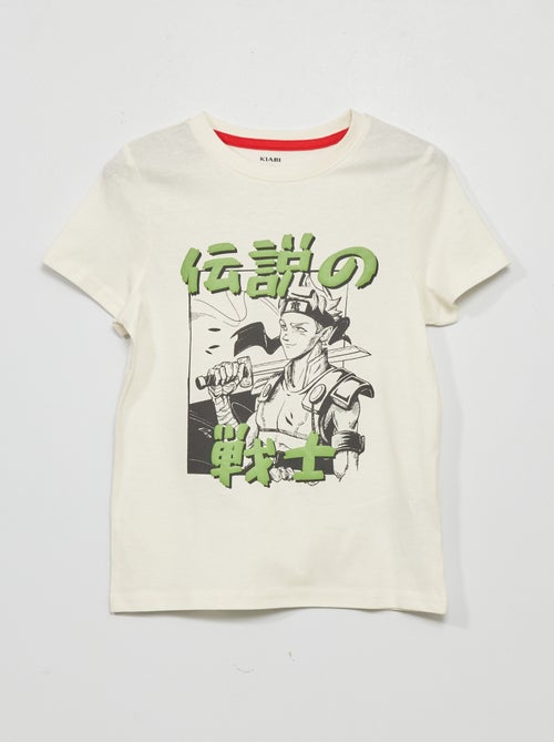 T-shirt estampada em jersey - Kiabi