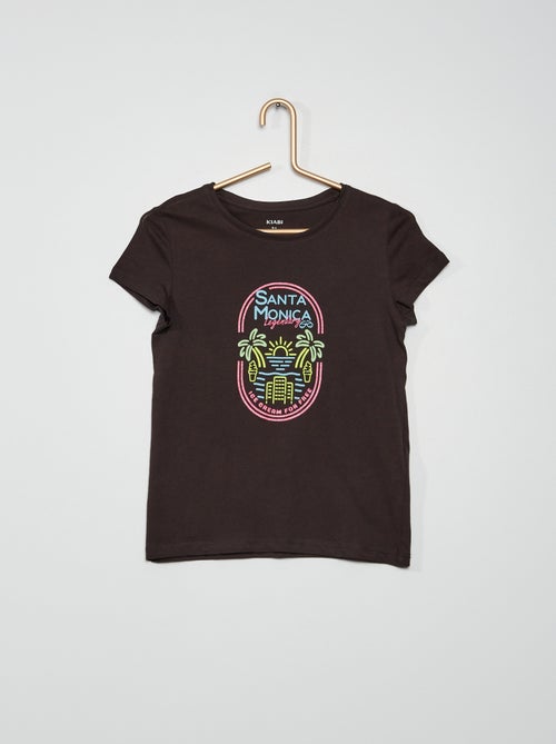 T-shirt estampada em jersey - Kiabi