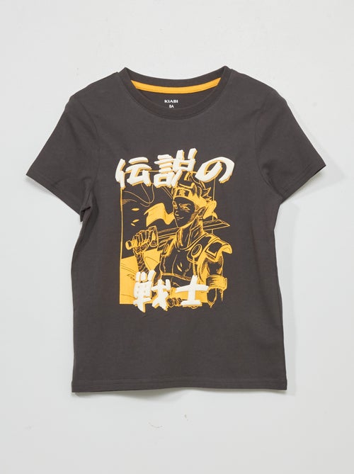 T-shirt estampada em jersey - Kiabi