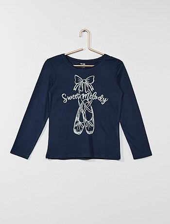 T-shirt estampada em puro algodão - Kiabi