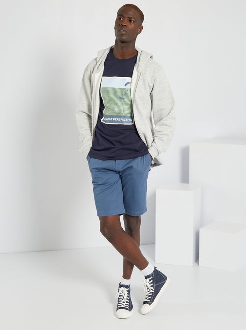 T-shirt estampada em puro algodão - Kiabi