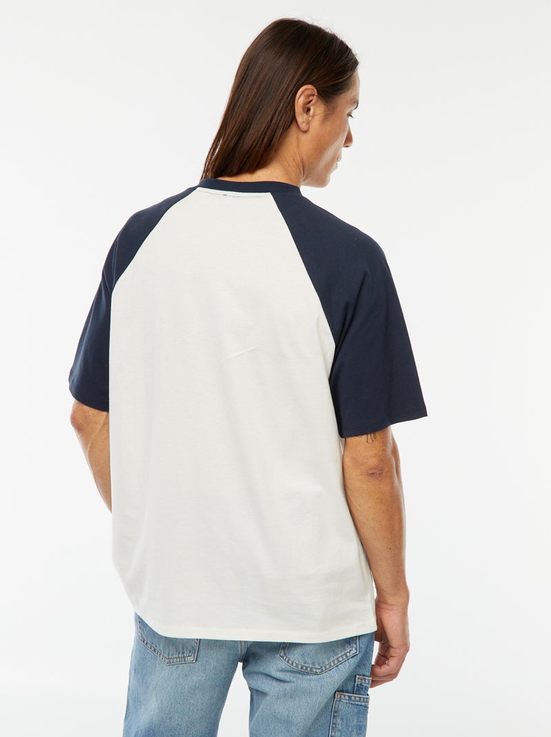 T-shirt estampada estilo desporto 'Los Angeles' Azul - Kiabi