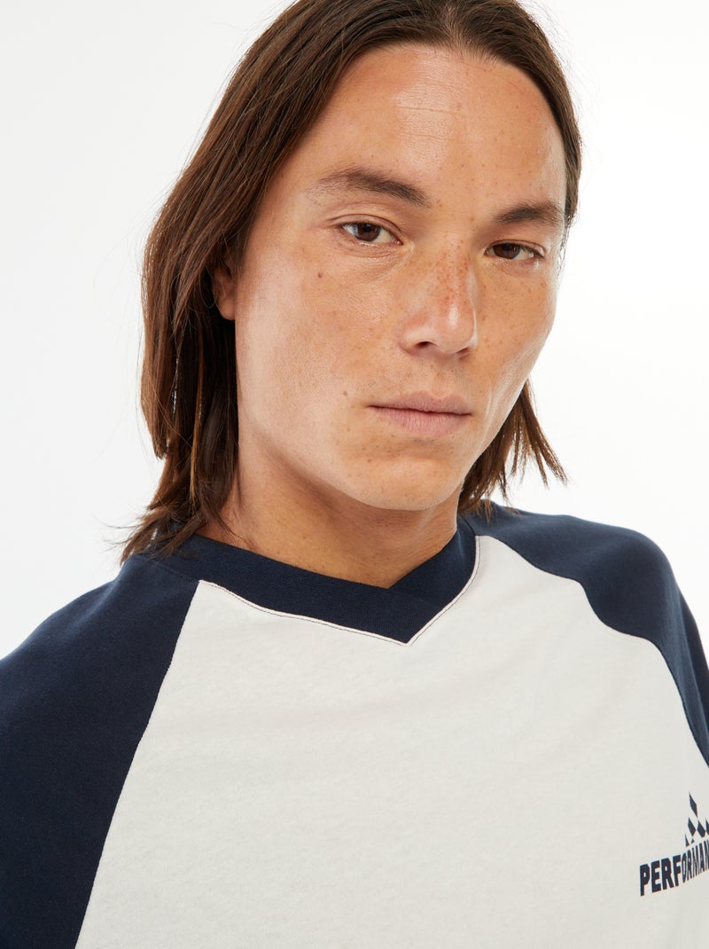 T-shirt estampada estilo desporto 'Los Angeles' Azul - Kiabi