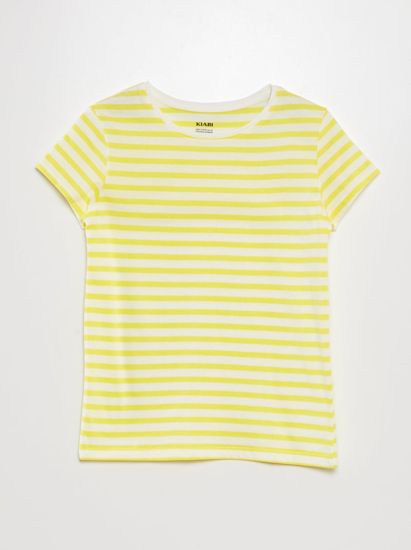 T-shirt estampada estilo marinheiro AMARELO - Kiabi