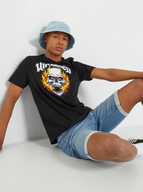 T-shirt estampada estilo selvagem - Kiabi
