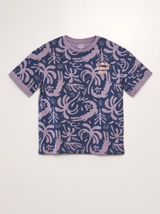 T-shirt estampada forma loose