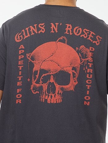 T-shirt estampada 'Guns N'Roses' de manga curta