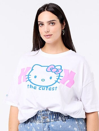 T-shirt estampada 'Hello Kitty'