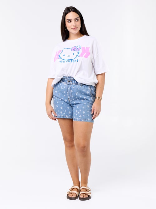 T-shirt estampada 'Hello Kitty' - Kiabi