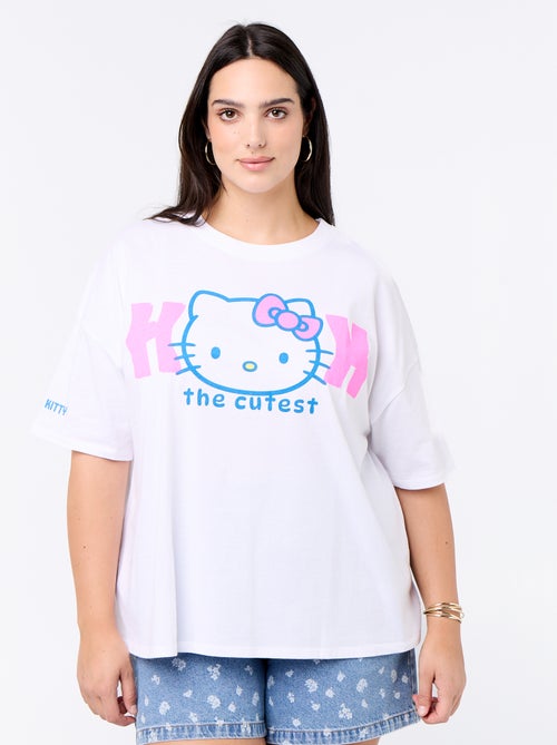 T-shirt estampada 'Hello Kitty' - Kiabi