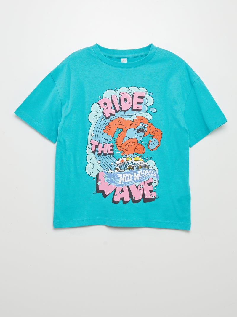 T-shirt estampada 'Hot Wheels' AZUL - Kiabi
