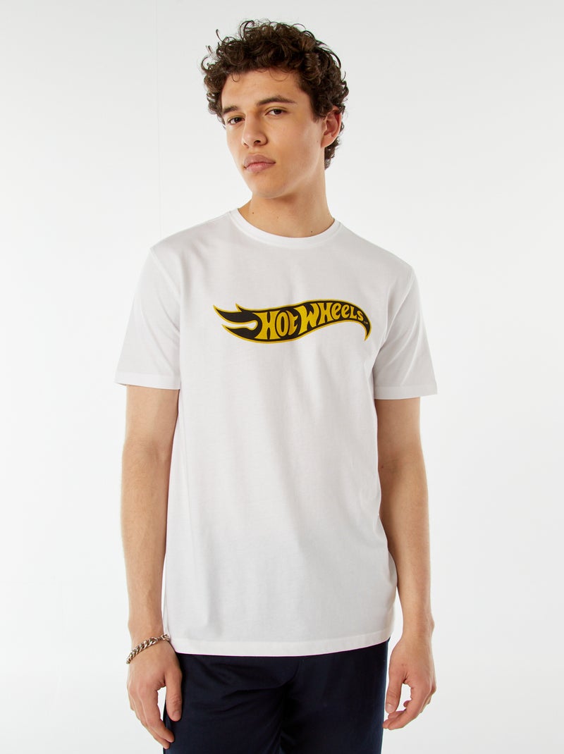 T-shirt estampada 'Hot Wheels' Branco - Kiabi