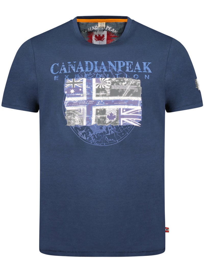 T-shirt estampada jaloneak – canadian peak Azul-marinho - Kiabi