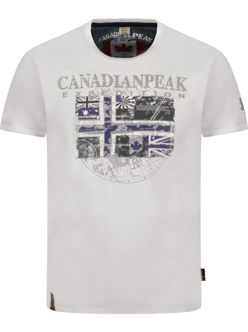 T-shirt estampada jaloneak – canadian peak Branco - Kiabi