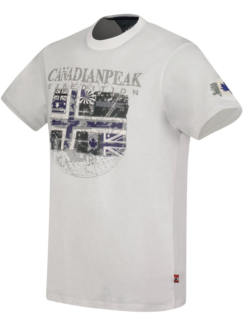 T-shirt estampada jaloneak – canadian peak Branco - Kiabi
