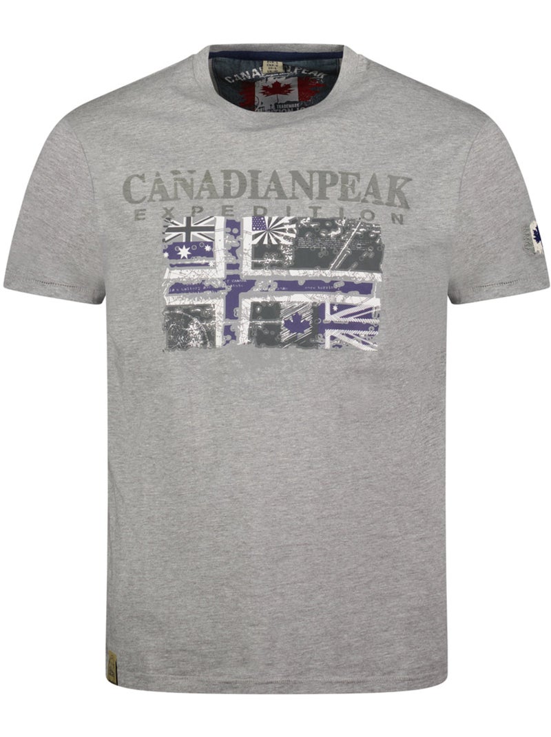 T-shirt estampada jaloneak – canadian peak Cinza claro - Kiabi
