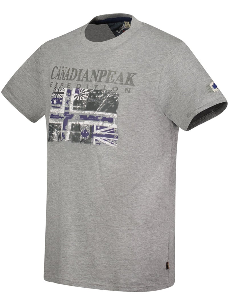 T-shirt estampada jaloneak – canadian peak Cinza claro - Kiabi