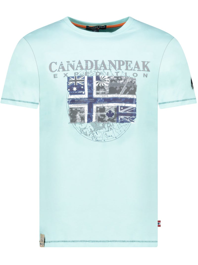 T-shirt estampada jaloneak – canadian peak Verde menta - Kiabi