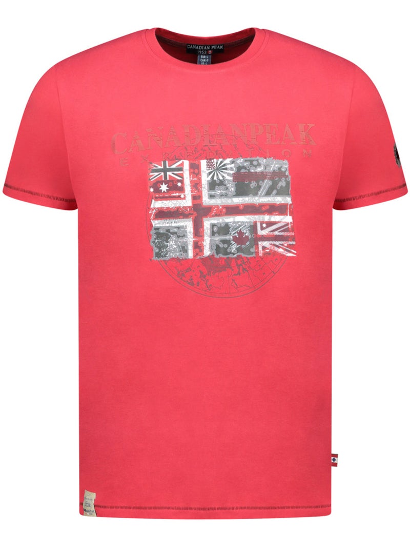 T-shirt estampada jaloneak – canadian peak Vermelho - Kiabi