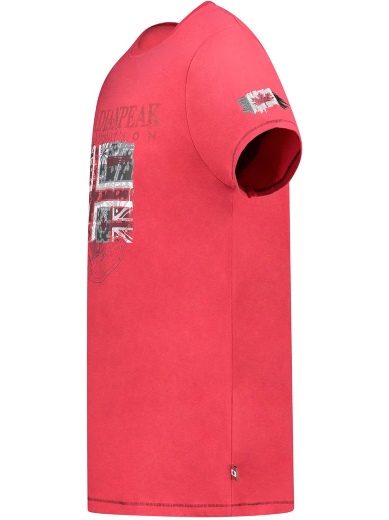 T-shirt estampada jaloneak – canadian peak Vermelho - Kiabi