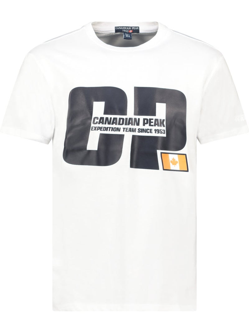 T-shirt estampada jaquaneak – canadian peak Branco - Kiabi