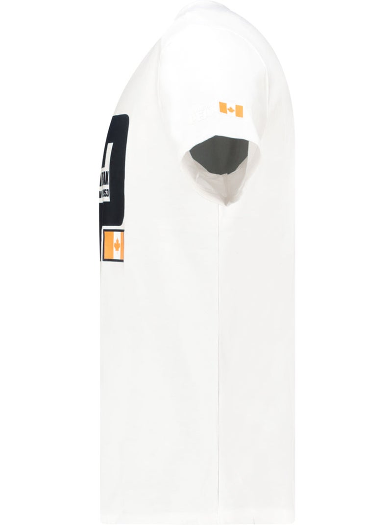 T-shirt estampada jaquaneak – canadian peak Branco - Kiabi