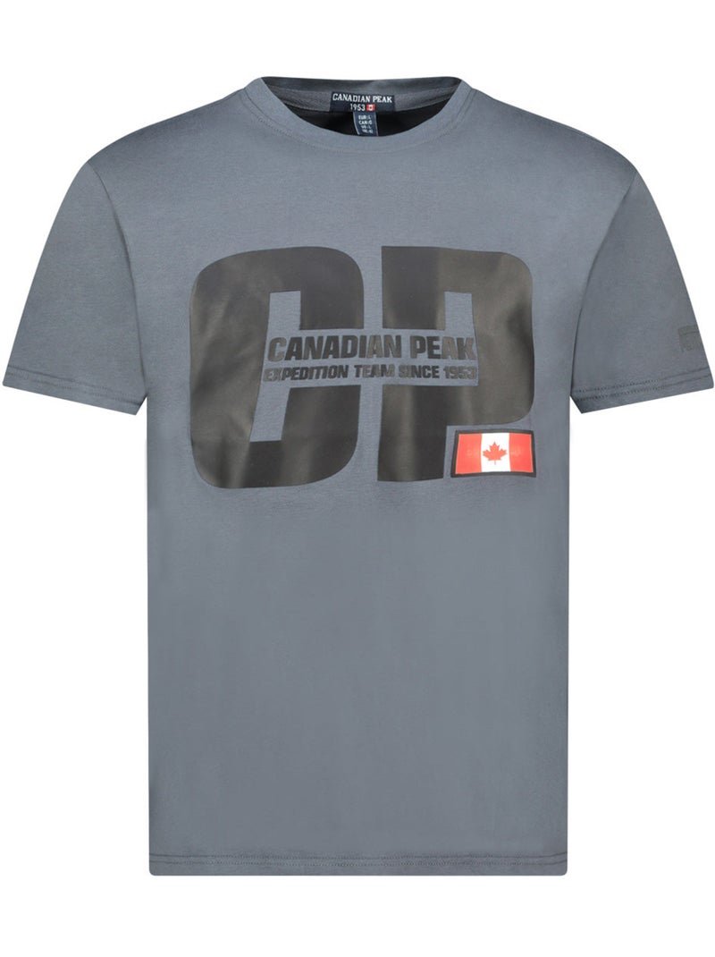 T-shirt estampada jaquaneak – canadian peak Cinza escuro - Kiabi