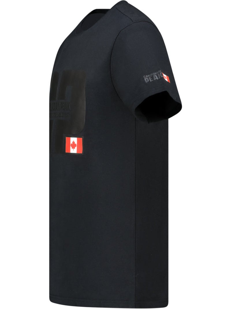 T-shirt estampada jaquaneak – canadian peak Preto - Kiabi