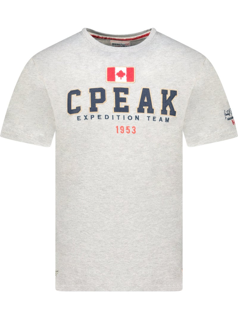 T-shirt estampada jerateak – canadian peak Cinza claro - Kiabi