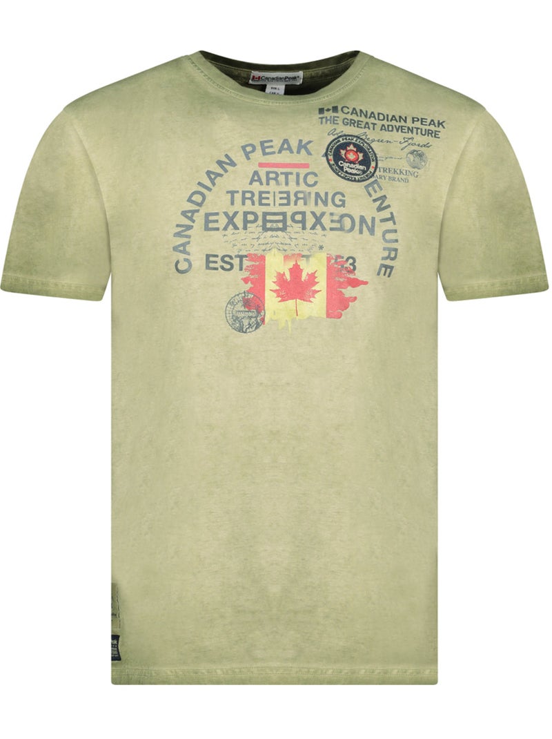 T-shirt estampada jergeneak – canadian peak Cáqui - Kiabi