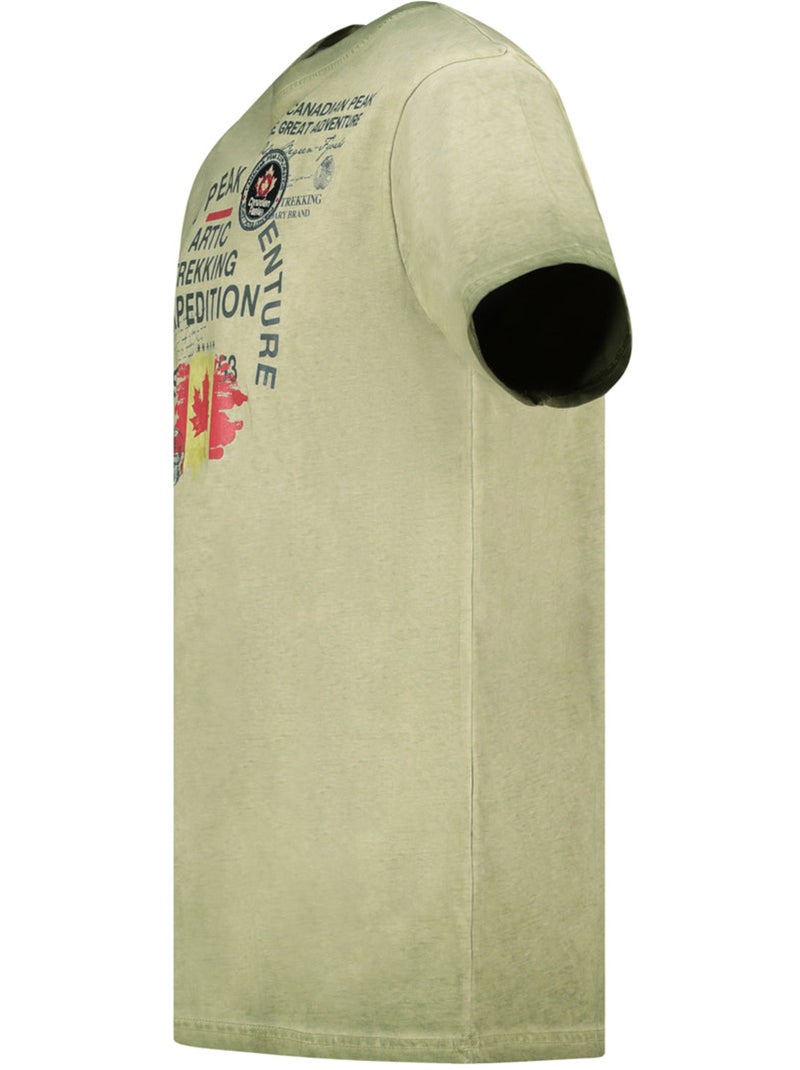 T-shirt estampada jergeneak – canadian peak Cáqui - Kiabi