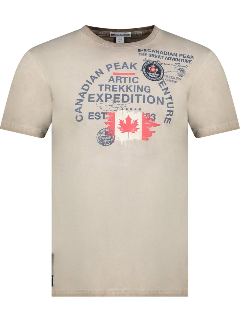 T-shirt estampada jergeneak – canadian peak Cinza claro - Kiabi