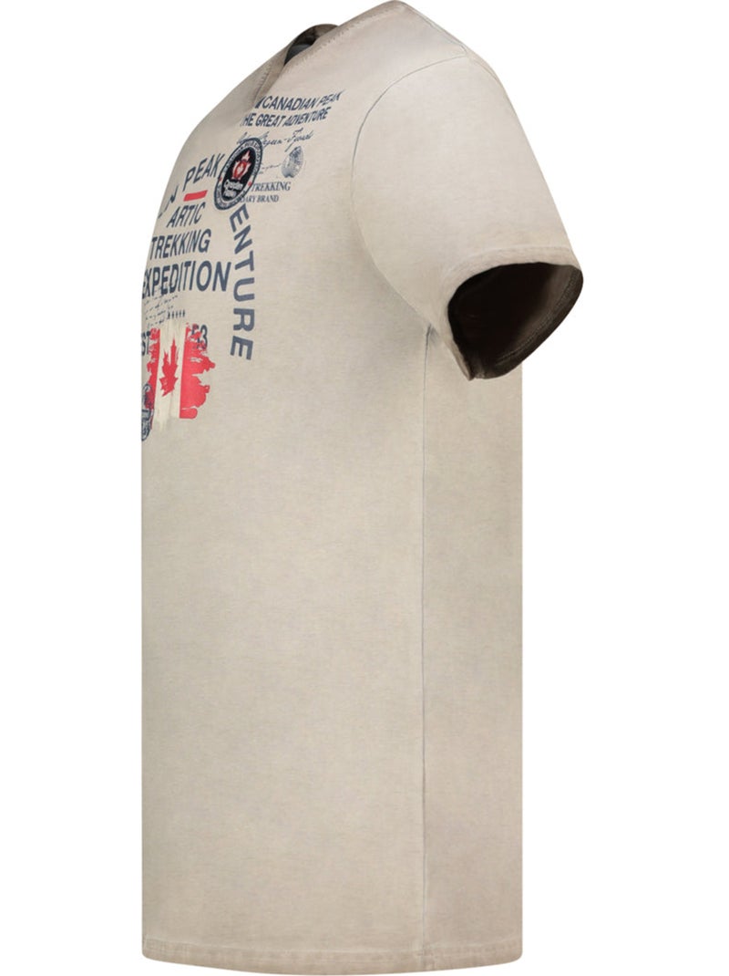 T-shirt estampada jergeneak – canadian peak Cinza claro - Kiabi