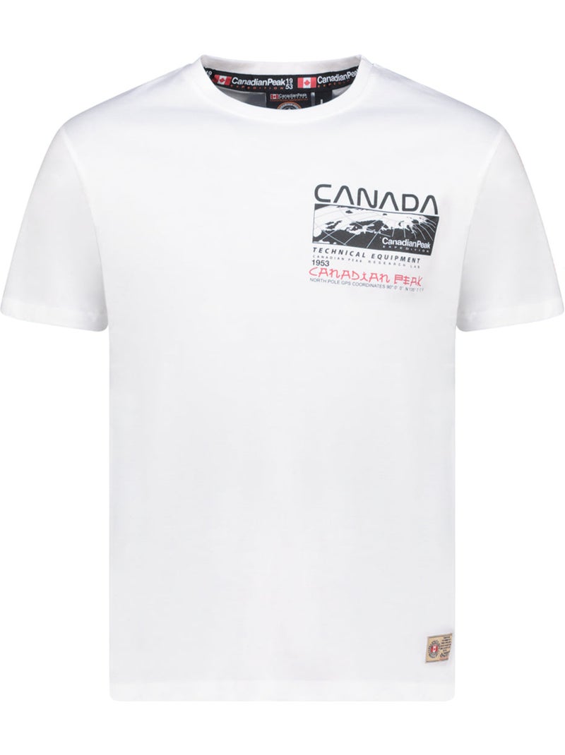 T-shirt estampada jholmeak – canadian peak Branco - Kiabi