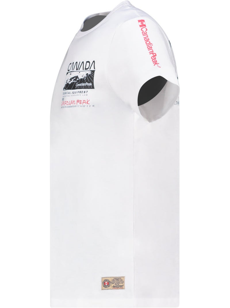 T-shirt estampada jholmeak – canadian peak Branco - Kiabi