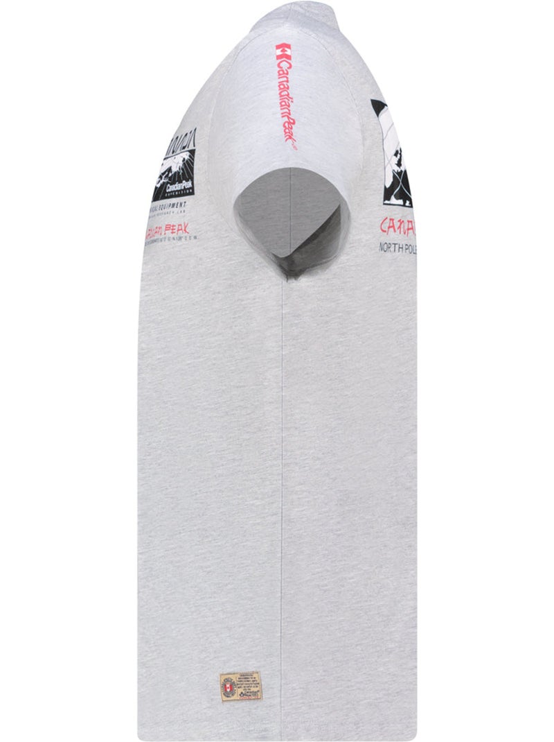 T-shirt estampada jholmeak – canadian peak Cinza claro - Kiabi
