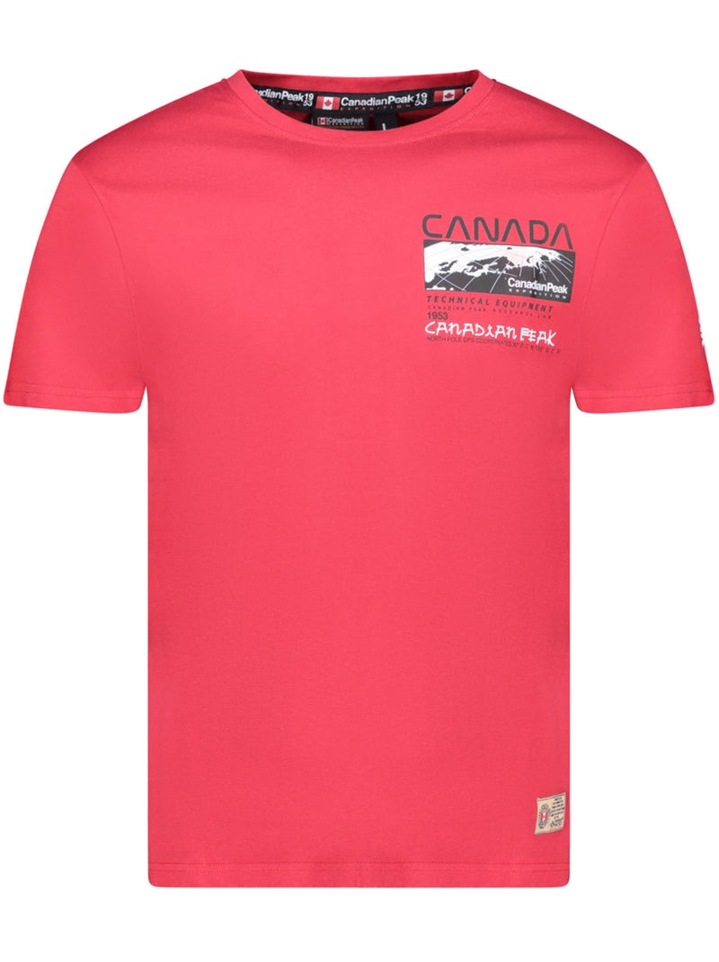 T-shirt estampada jholmeak – canadian peak Vermelho - Kiabi