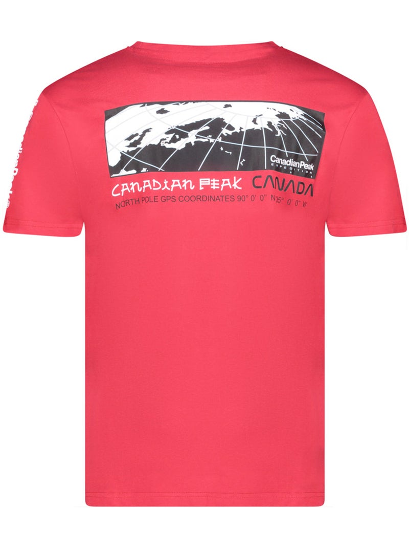 T-shirt estampada jholmeak – canadian peak Vermelho - Kiabi