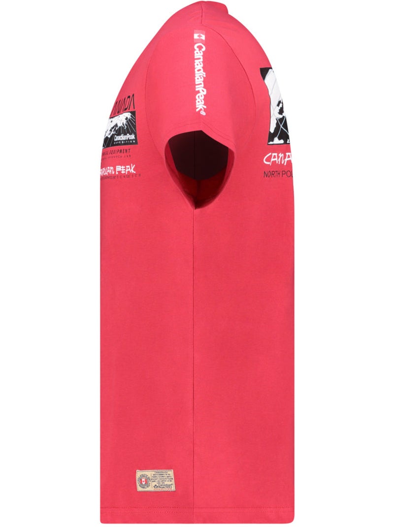 T-shirt estampada jholmeak – canadian peak Vermelho - Kiabi