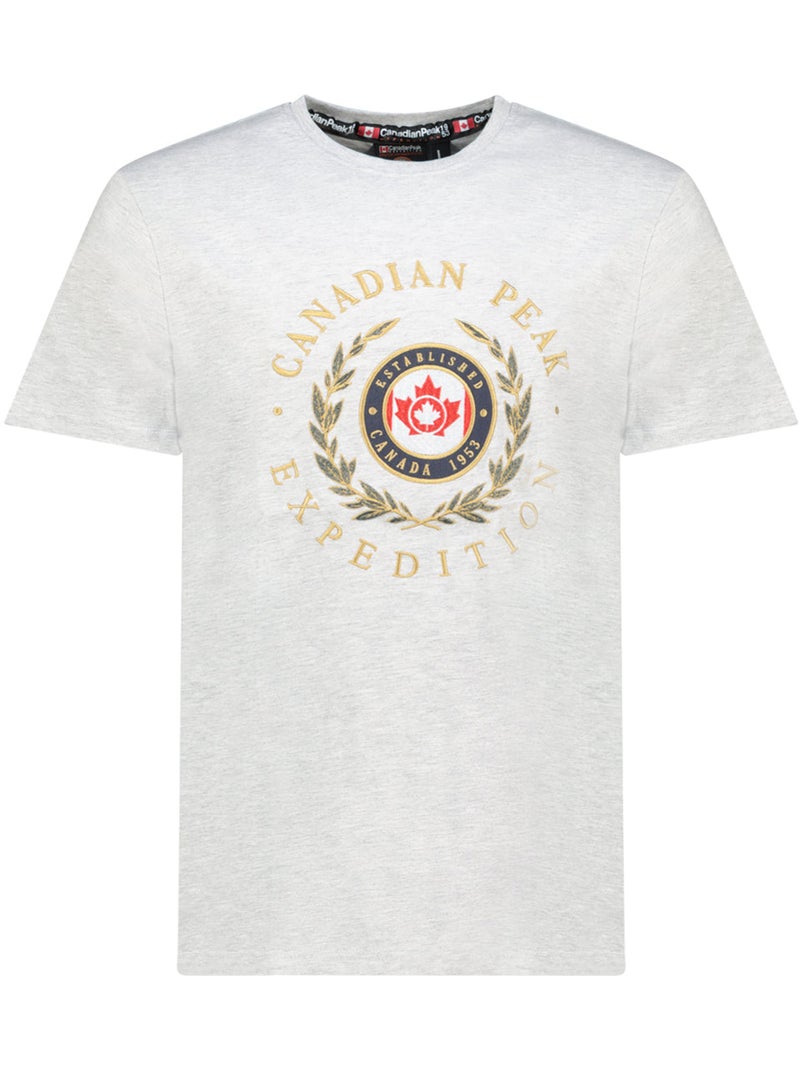 T-shirt estampada jigereak – canadian peak Cinza claro - Kiabi