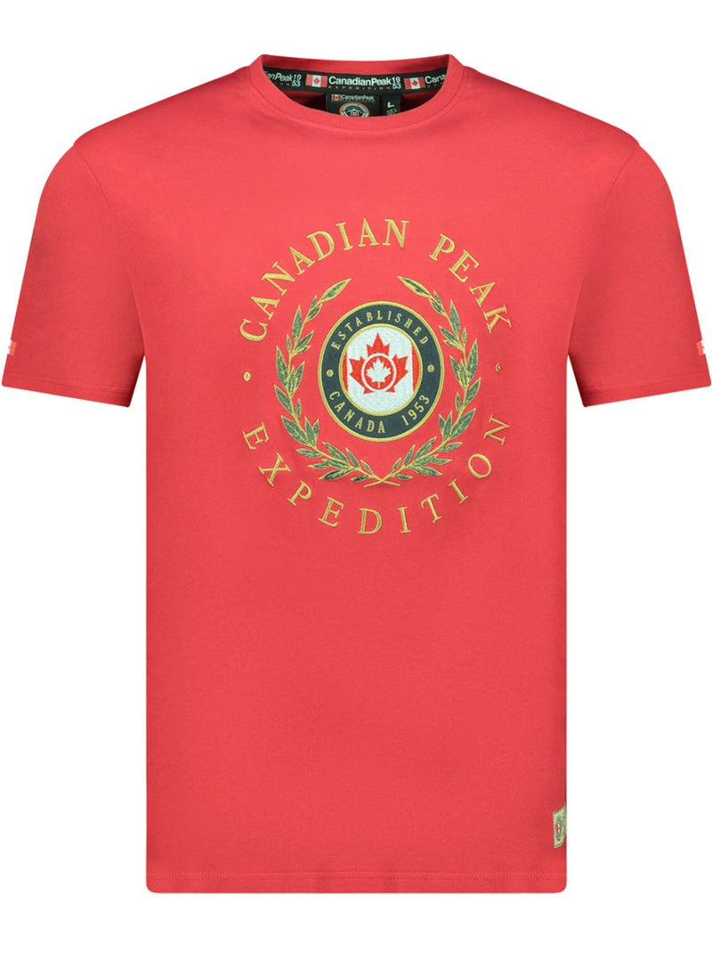T-shirt estampada jigereak – canadian peak Vermelho - Kiabi