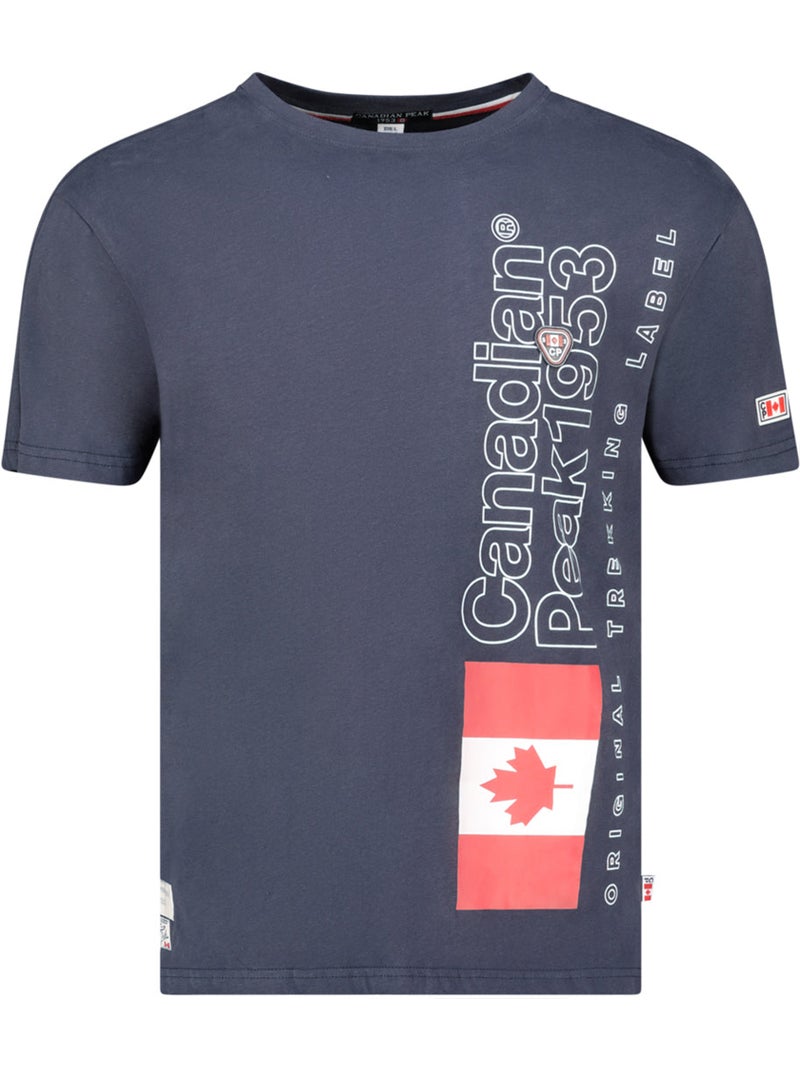 T-shirt estampada jogoeak – canadian peak Azul-marinho - Kiabi