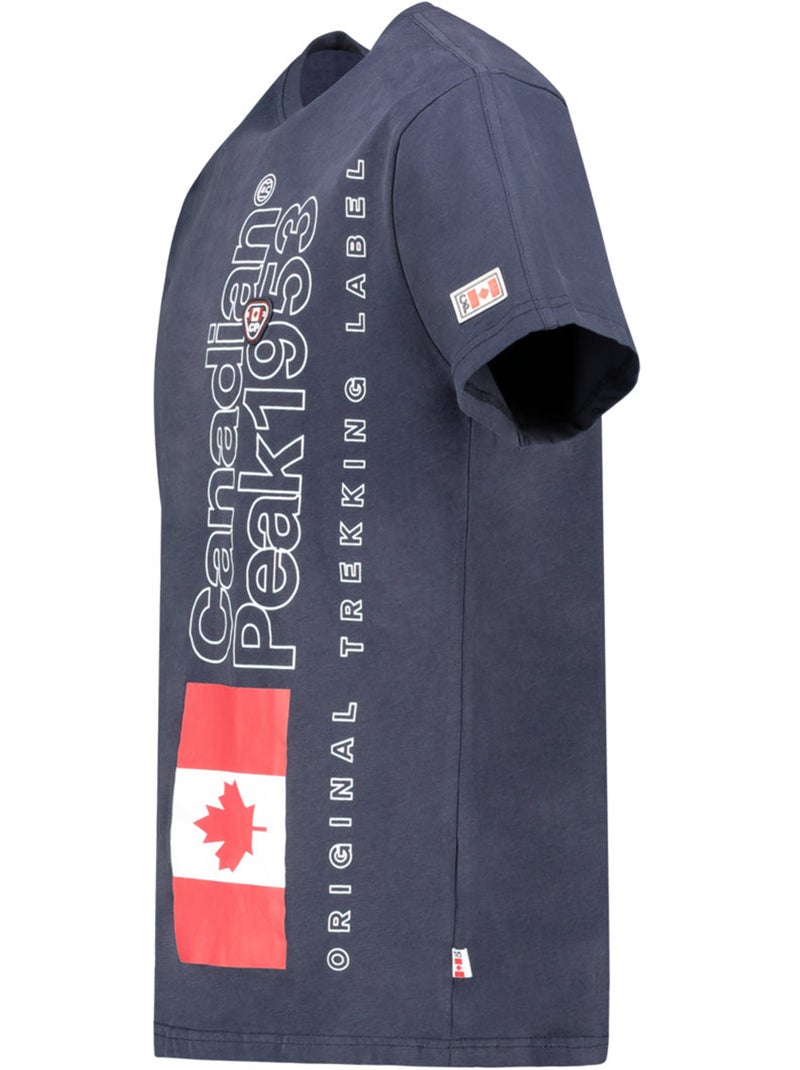 T-shirt estampada jogoeak – canadian peak Azul-marinho - Kiabi