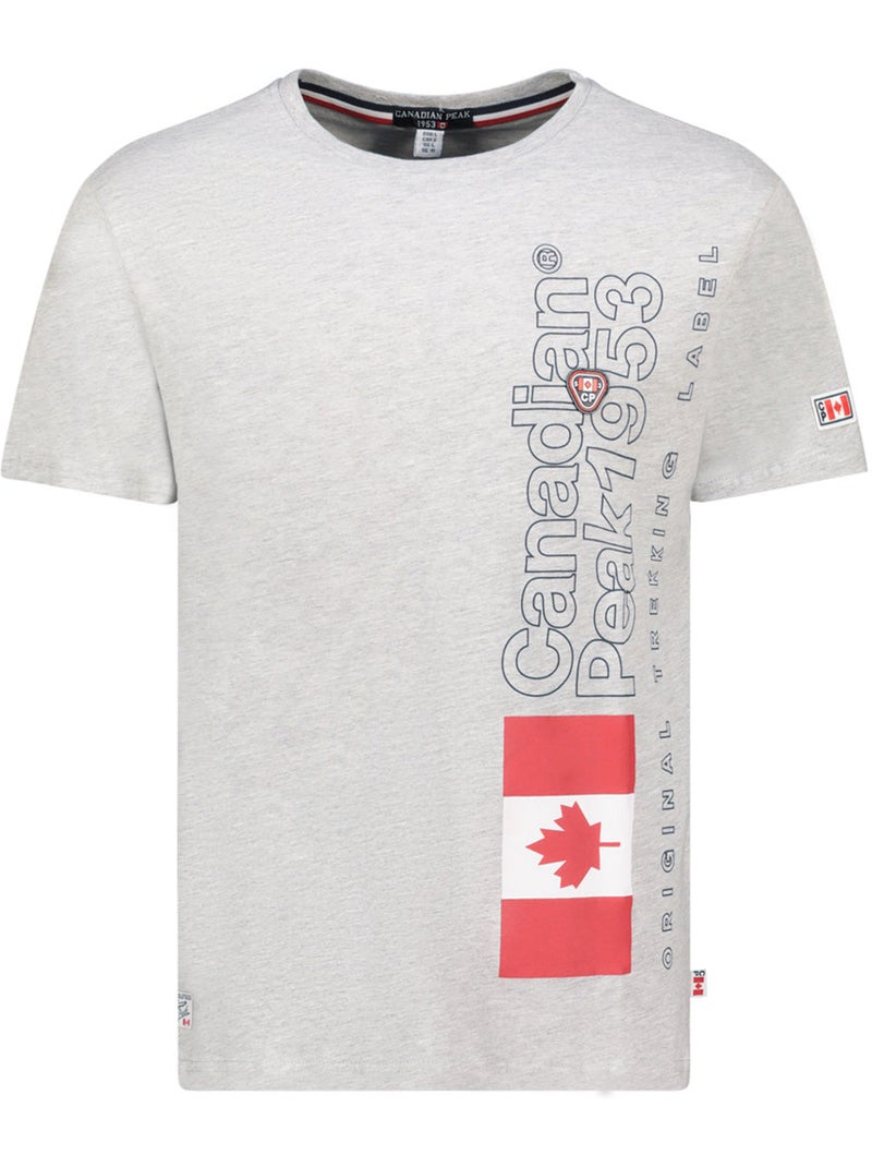 T-shirt estampada jogoeak – canadian peak Cinza claro - Kiabi